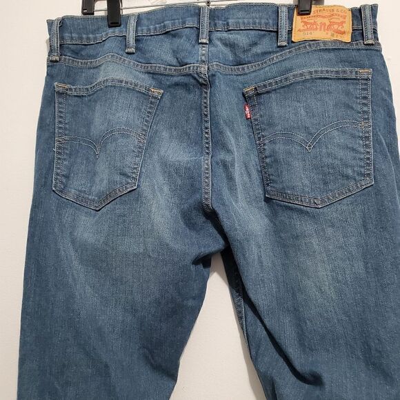 Preowned mens Sz 38×32 levis 514 Straight fit denim jeans blue - Picture 11 of 13
